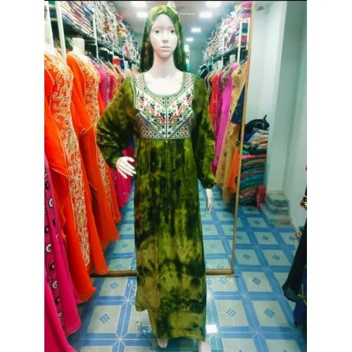 Ladies Dark Green Gown