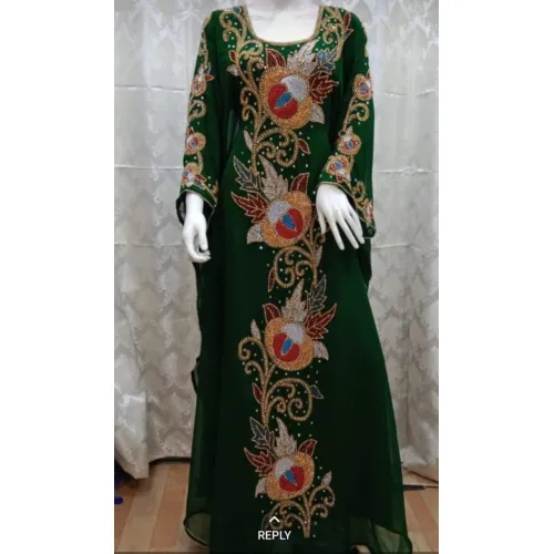 Ladies Dark Green Gown