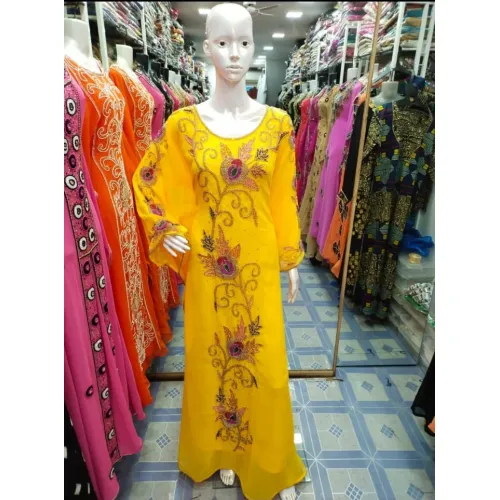 Ladies Dark Gold Gown