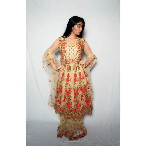 LADIES MOTI WORK GOWNE 1