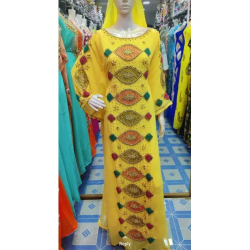 LADIES NIMBU GOLD GOWNE