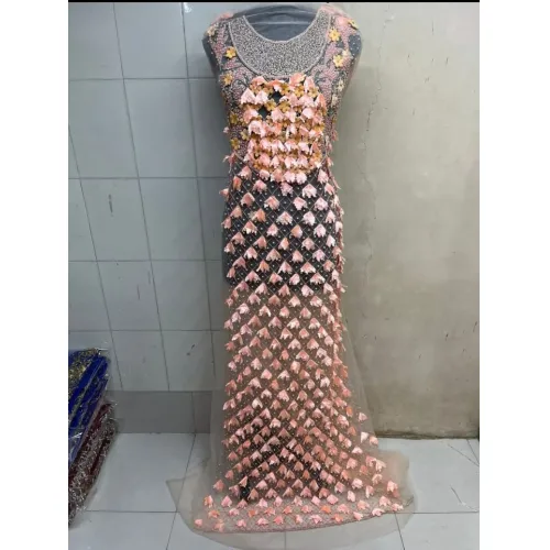 Pink Net Gown